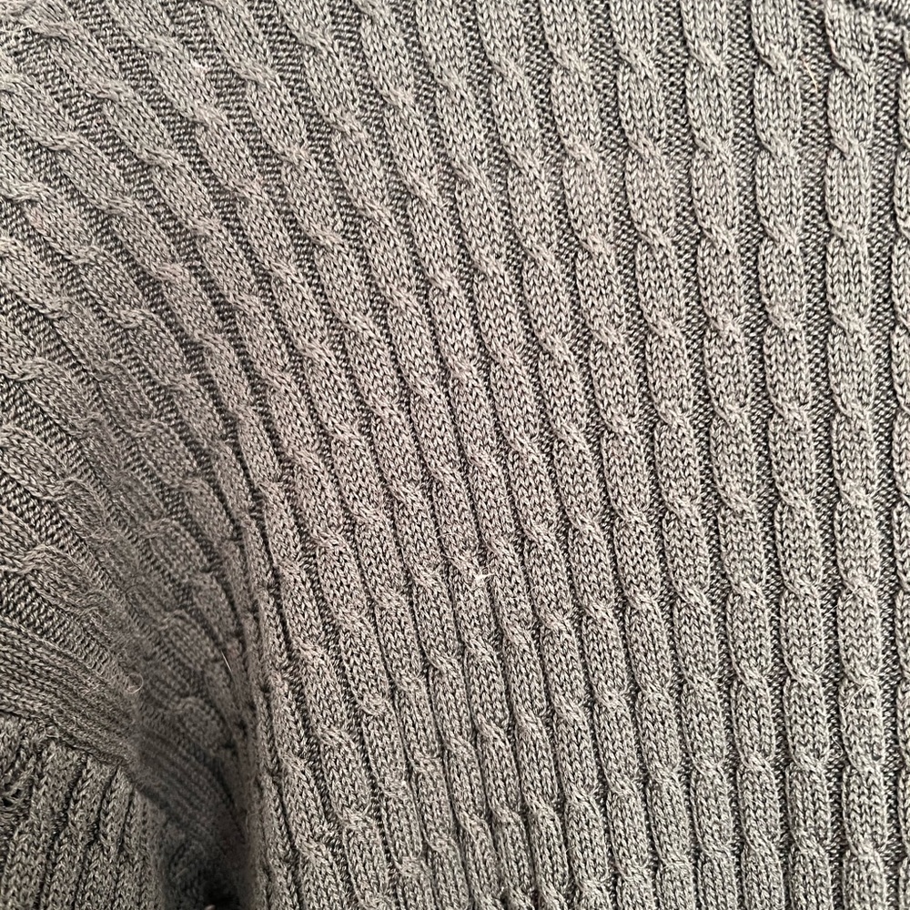 Vintage Olive Crewneck Sweater for Men - Picture 3 of 5
